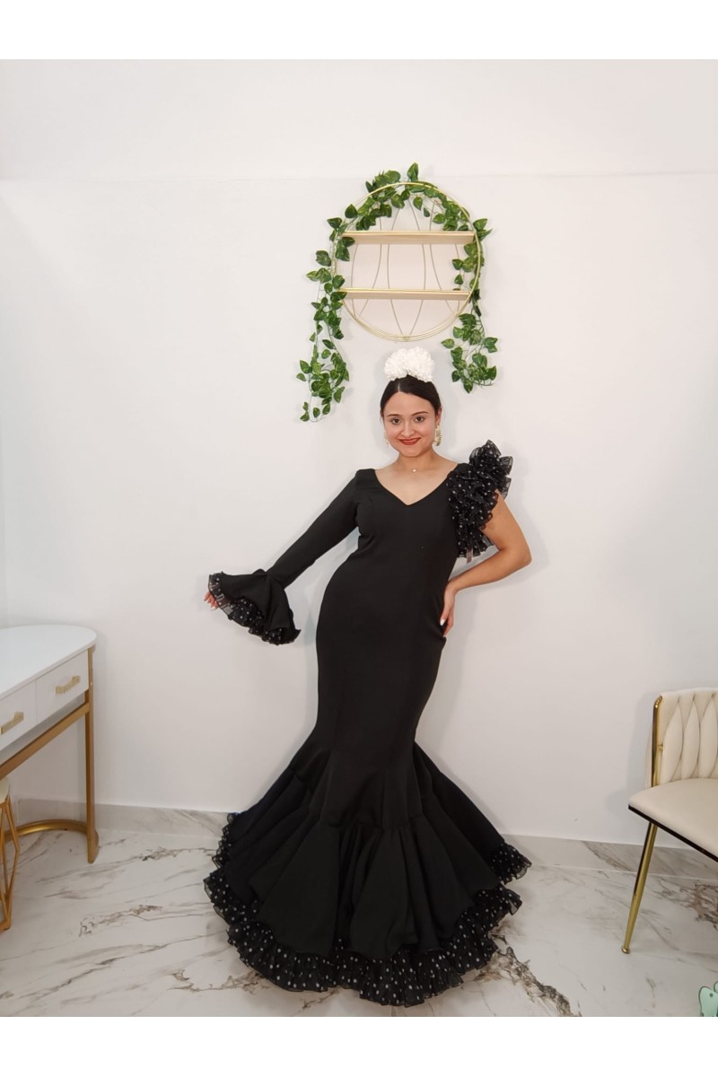 Vestido Ana Lunar Combinado | Vestido flamenco elegante