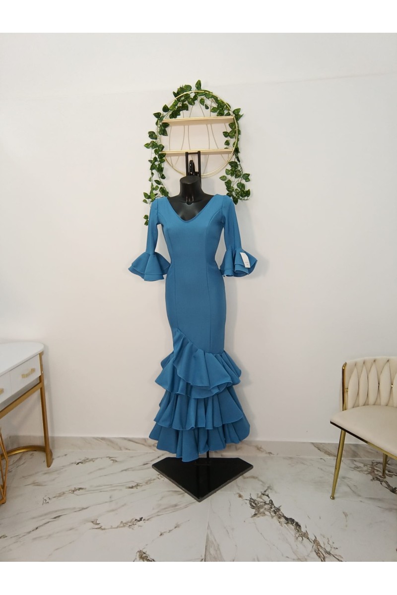 Vestido Veronica Flamenco - Elegancia y Tradición