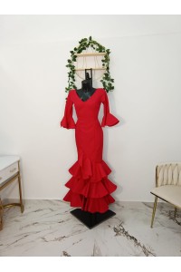 Vestido Veronica Flamenco - Elegancia y Tradición