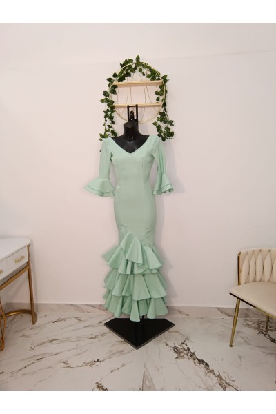 Vestido Veronica Flamenco - Elegancia y Tradición