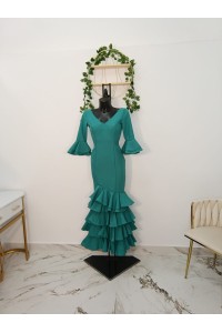 Vestido Veronica Flamenco - Elegancia y Tradición