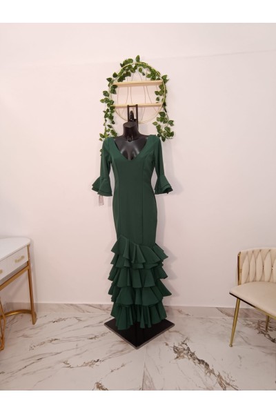 Vestido Veronica Flamenco - Elegancia y Tradición