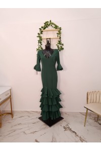 Vestido Veronica Flamenco - Elegancia y Tradición