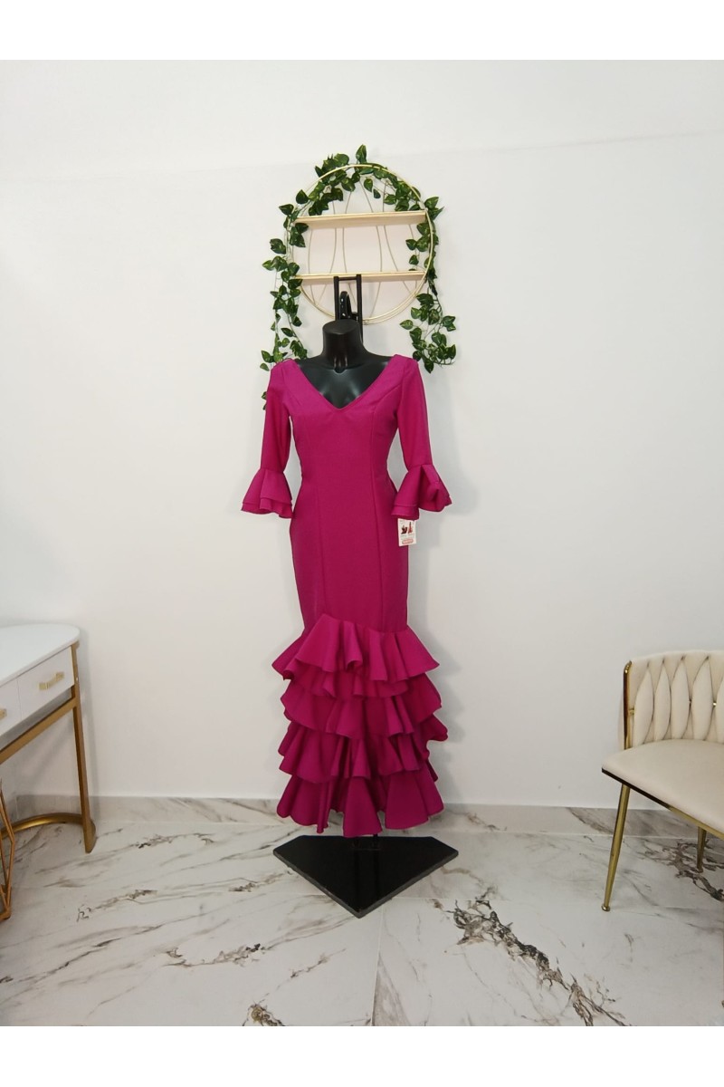 Vestido Veronica Flamenco - Elegancia y Tradición