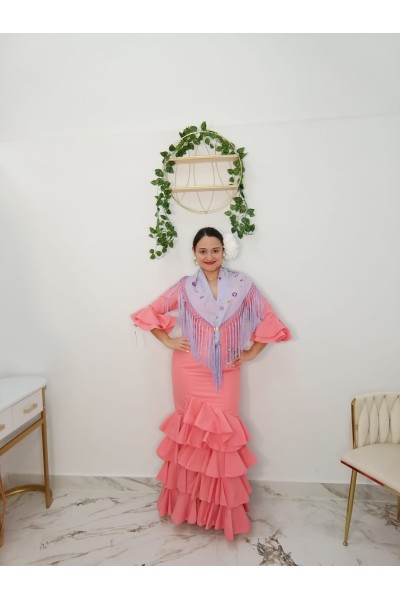 Vestido Veronica Flamenco - Elegancia y Tradición
