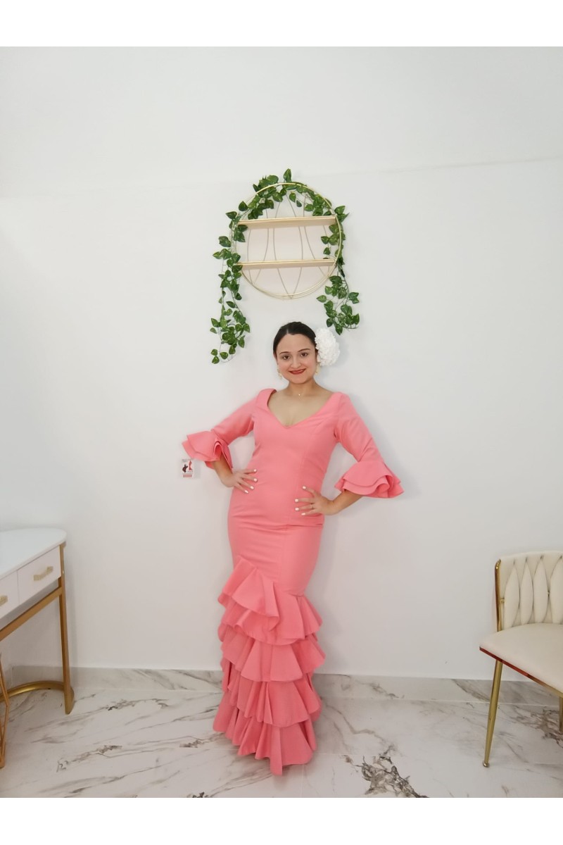 Vestido Veronica Flamenco - Elegancia y Tradición