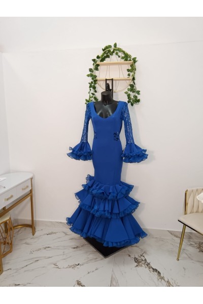 Vestido Trinidad | Vestido flamenco blanco elegante