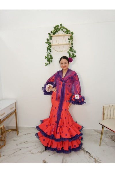 Vestido Vélez Lunar | Vestido flamenco de lunares para mujer