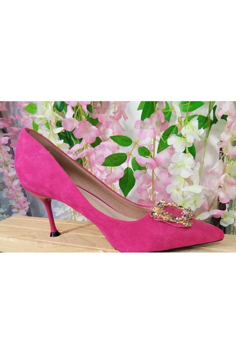 Zapato Topacio Champán - Tacón Aguja Pedrería - Novia Fiesta