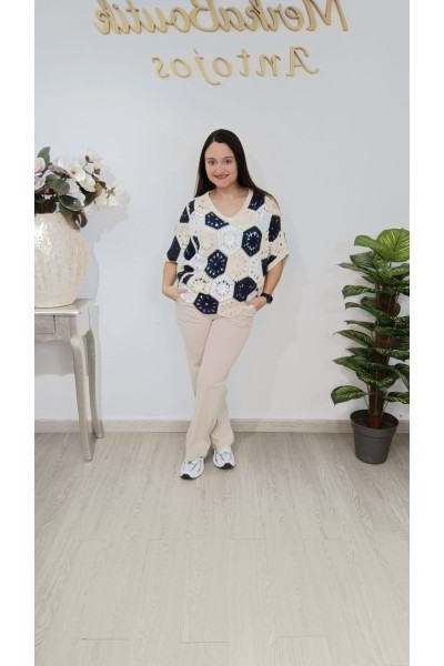 Jersey Crochet Bohemia | Talla única 44 a 54