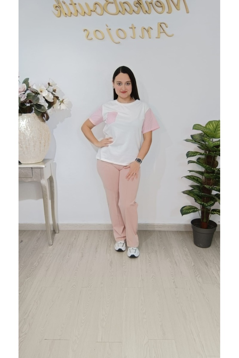 Camiseta Rayas Evelyn | Camiseta Mujer Curvy | Merkaboutik