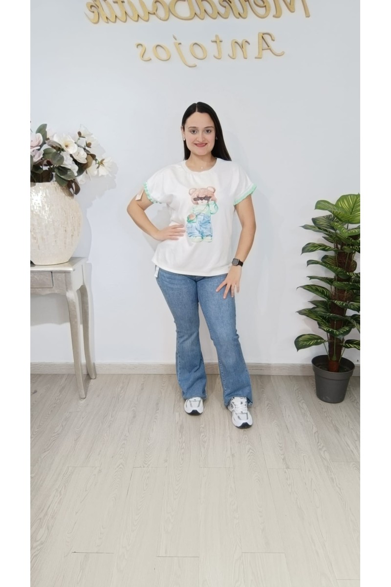 Camiseta Osito Bali para mujer | Moda casual femenina