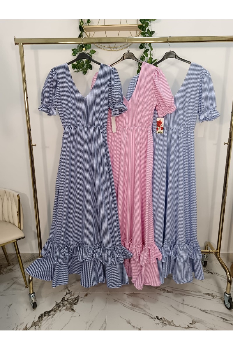 Bata Vichy Cuello Pico para mujer | Cómoda y elegante