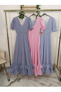 Bata Vichy Cuello Pico para mujer | Cómoda y elegante