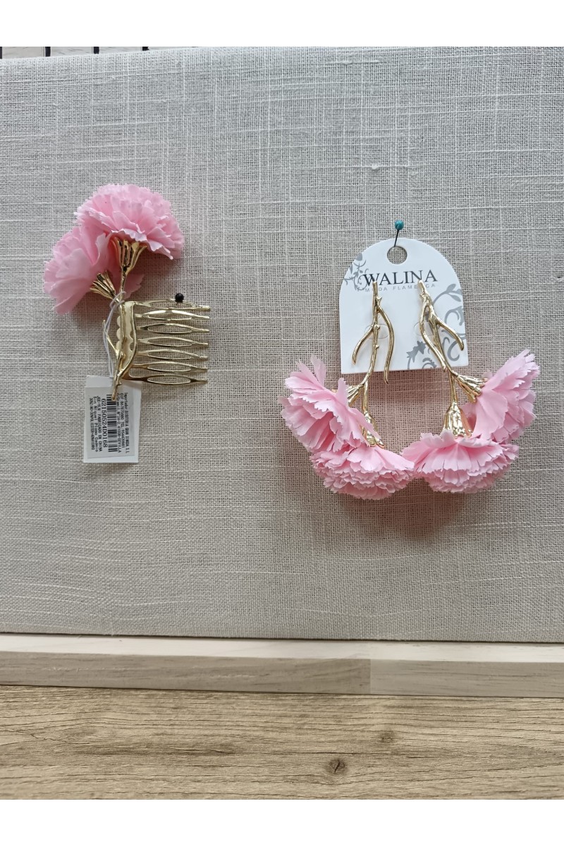 Peina Flamenca Clavel | Complemento flamenco para mujer