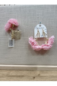 Peina Flamenca Clavel | Complemento flamenco para mujer