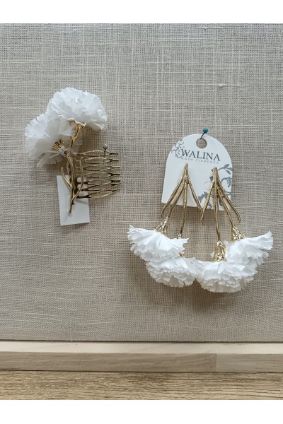 Peina Flamenca Clavel | Complemento flamenco para mujer