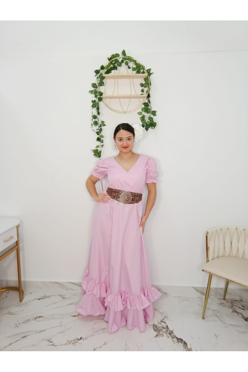 Bata Vichy Cuello Pico para mujer | Cómoda y elegante