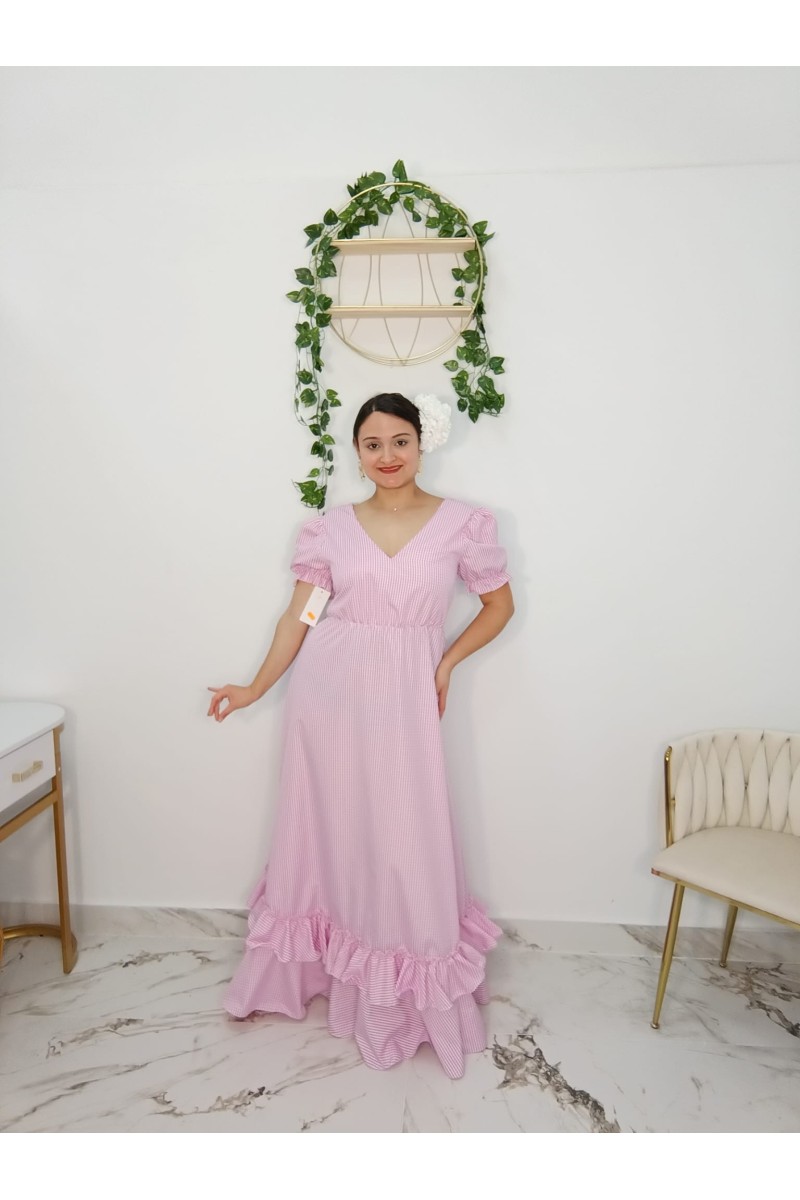 Bata Vichy Cuello Pico para mujer | Cómoda y elegante