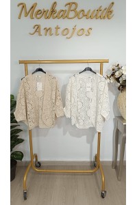 Rebeca Crochet Tina para mujer | Chaqueta calada elegante