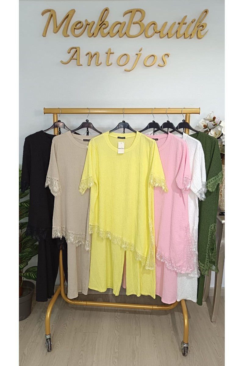 Conjunto Asimétrico Rugoso Esteban | Elegante y cómodo