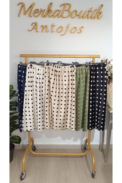 Falda satén lunar Pastora elegante y fluida