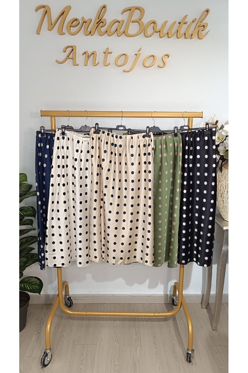 Falda satén lunar Pastora elegante y fluida