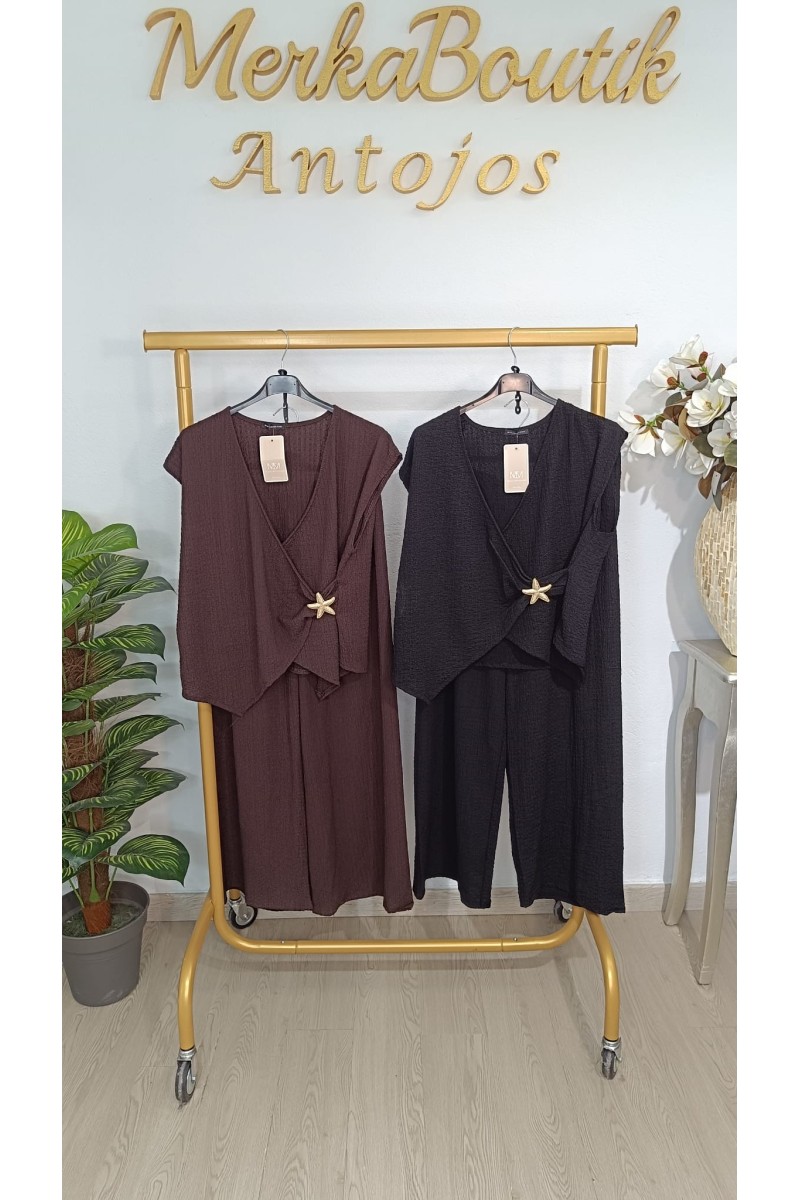 Conjunto rugoso pata ancha Estrella de Mar elegante y favorecedor