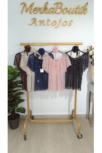 Blusa Gasa Lunar Gimenez | Elegante, ligera y con estilo