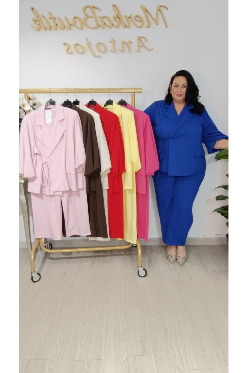 CONJUNTO CRESPON MANGA CORTA REYES