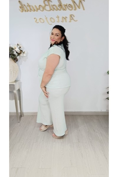 Conjunto Rugoso Manga Corta Adela | Cómodo, fresco y versátil