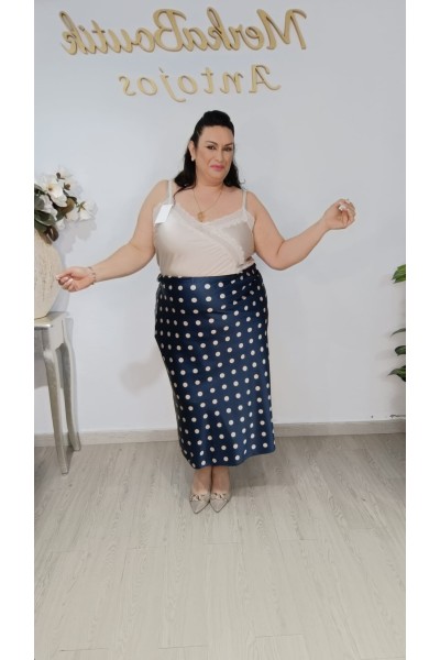 Falda Satén Lunar Pastora | Elegante, fluida y con estilo