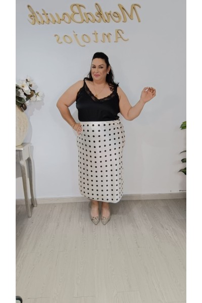 Falda Satén Lunar Pastora | Elegante, fluida y con estilo
