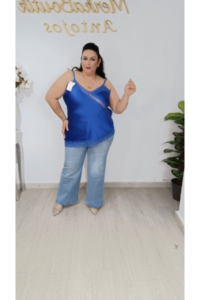 Lencera Satén Encaje Mina para mujer | Top lencero elegante