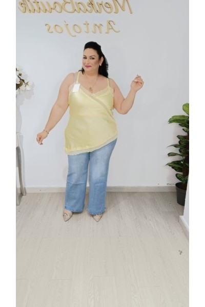 Lencera Satén Encaje Mina para mujer | Top lencero elegante