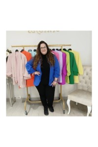 Chaqueta Americana Fruncida - Blazer Manga 3/4 Oversize