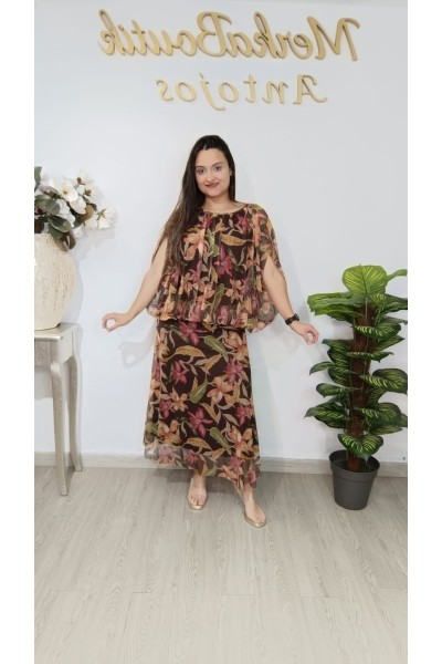 Conjunto gasa de falda Petunia | Look elegante y fluido