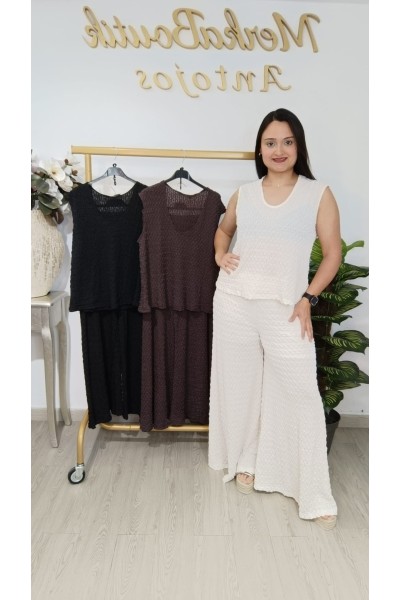 Conjunto Rugoso Acampanado Yeye | Look elegante y favorecedor