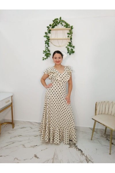 Bata Antonia Lunar Turquesa | Moda flamenca elegante