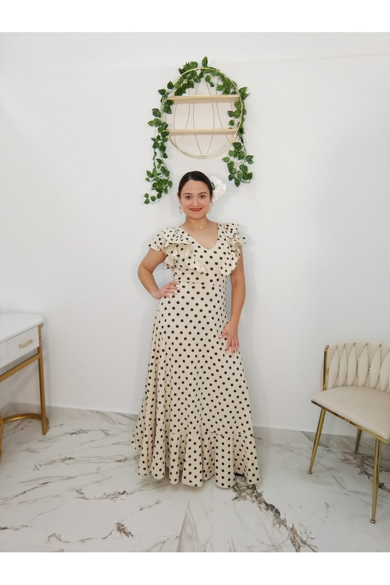 Bata Antonia Lunar Turquesa | Moda flamenca elegante