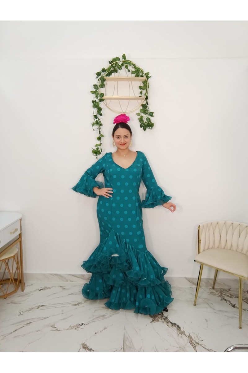 Vestido Cortes Curvy | Vestido flamenco curvy elegante