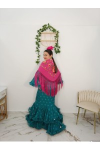 Vestido Cortes Curvy | Vestido flamenco curvy elegante