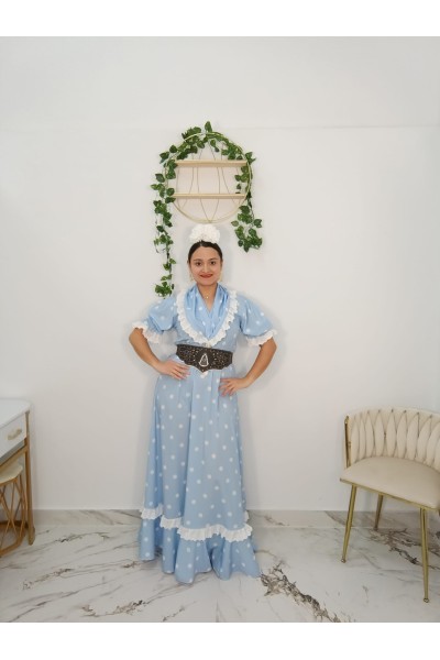 Bata Davinia Lunar | Bata de camino elegante de lunares