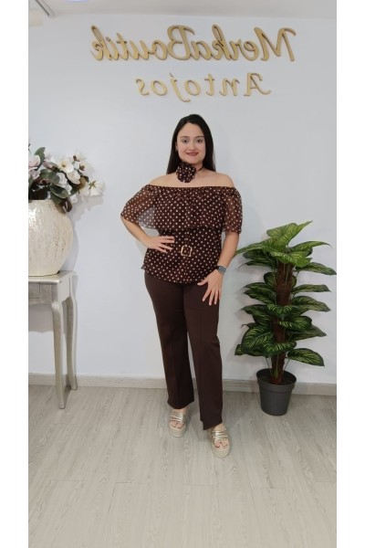 Blusa Gasa Lunar Gimenez | Elegante, ligera y con estilo