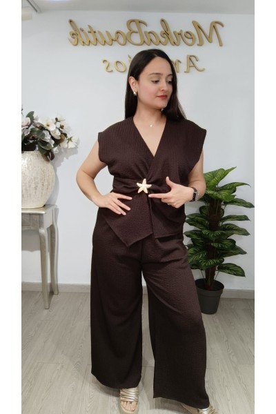 Conjunto Rugoso Pata Ancha Estrella de Mar | Elegancia y confort