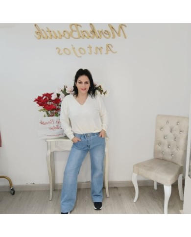 Comprar Vaquero Wide Leg Asturias | Cintura Elástica y Elástico Total