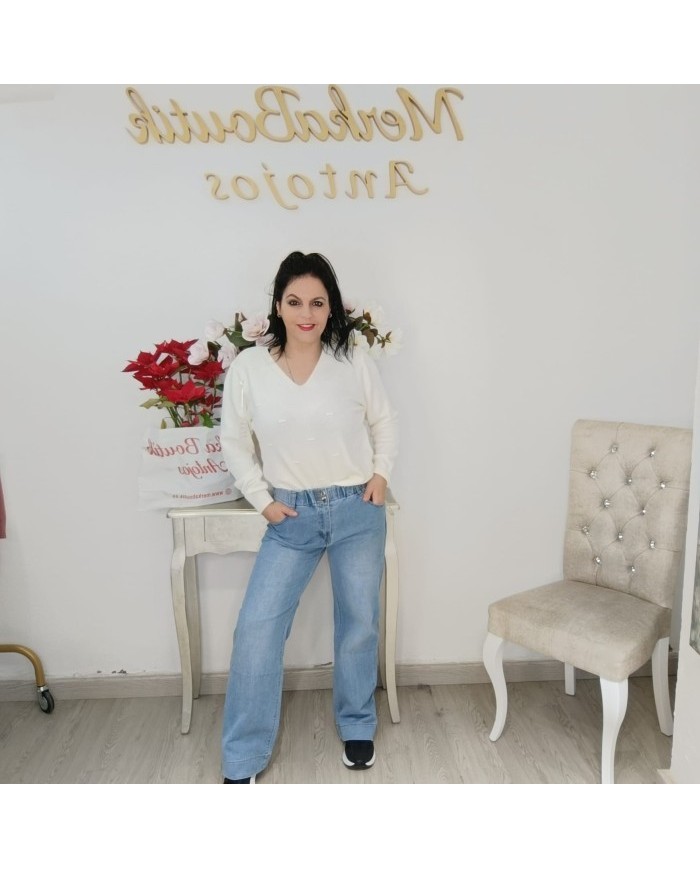 Comprar Vaquero Wide Leg Asturias | Cintura Elástica y Elástico Total