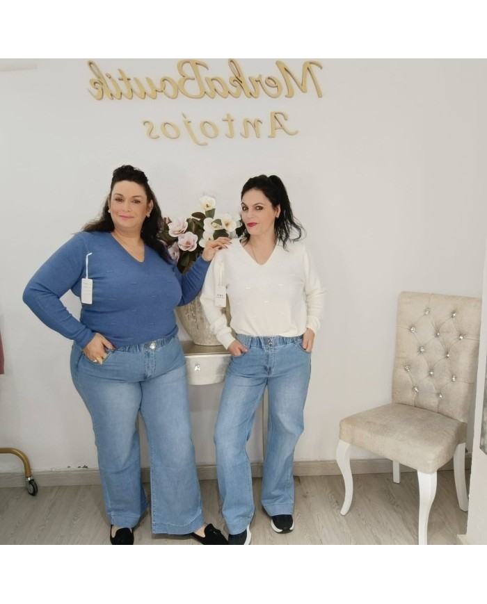 Comprar Vaquero Wide Leg Asturias | Cintura Elástica y Elástico Total