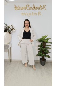 Conjunto Chaqueta Rayas Linares 42 a 50 | Elegante y cómodo