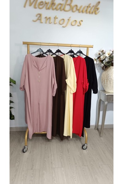 Conjunto Cres-Lino Blusa Larga Yasmina | Cómodo y elegante